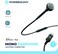 Powerology Single Earphone With MFi Connector (1.2m/4ft), High Clarity Audio, Active In Line Control Buttons, Enable Siri, HD Sound, Material: Aluminum + ABS + TPE (White) (White)