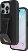 Levelo Morphix Silicone Case For iPhone 15 Pro Max With Premium Leather Kickstand Grip: Versatile Multi-Positioning, Shock-Proof Design, And Anti-Scratch Protection (Black)