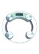 Round Digital Weight Scale Clear/Silver