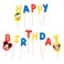 Disney Mickey Mouse Themed Happy Birthday Toothpick Candles Multicolour 13 PCS