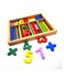Wooden Counting Sticks and Numbers Blocks Toy Intelligence Sticks for Kids Mathematical Development