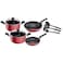 TEFAL SUPER COOK 9PC RED