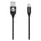 Volkano VK20110 Weave Type-C To USB 2.0 Data Sync And Charging Cable Black 1.2m