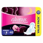 Buy Always Cotton Soft Night Sanitary Pads With Wings Maxi Thick 48 Count in Kuwait