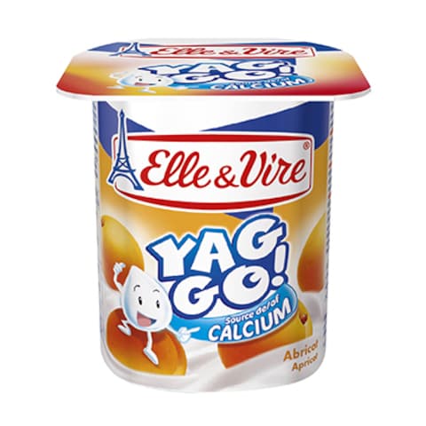 Elle et Vire Yaggo Dessert Lacte Abricot 125GR