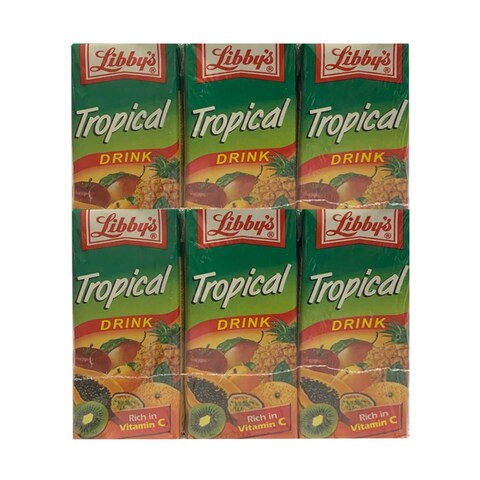 Libby&#39;s Tropical Juice 200ml x Pack of 6