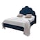 In House Napoli Velvet Bed Frame - Queen - 200x150 cm - Dark Blue