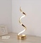 Aiwanto Night Lamp Table Lamp Remote Control Table Lamp Night Lamp Modern Curved LED Desk Lamp, 19W Color Chaging Light Night Stand Reading Light for Bedroom Living Room (Gold)