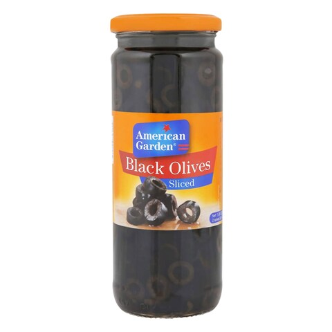 American Garden Sliced Black Olives 450g