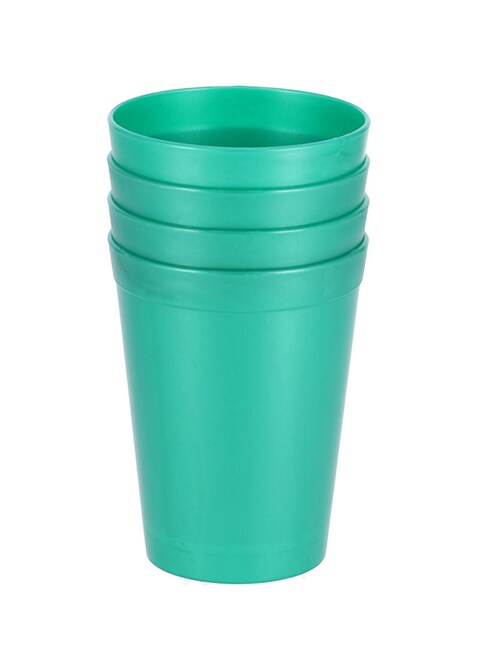 Delcasa Pack Of 4 Glasses With Water Jug Set Green 9centimeter