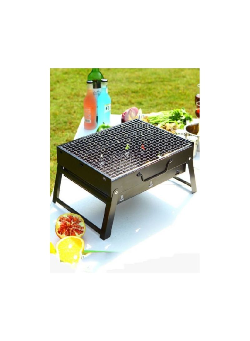 Generic Portable Bbq Charcoal Grill Black 35X26X20cm