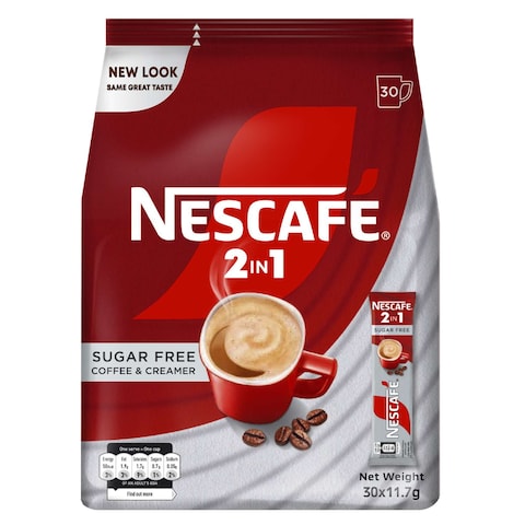 Nescafe 2in1 Coffee Sugarfree 11.7g Pack of 30