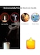 Xiuwoo 24-Piece LED Real Wax Battery Operated Flameless Candle Tea Light Set White