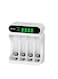 Beston 4 Slot LCD 1.2V NI-MH Battery Smart Charger