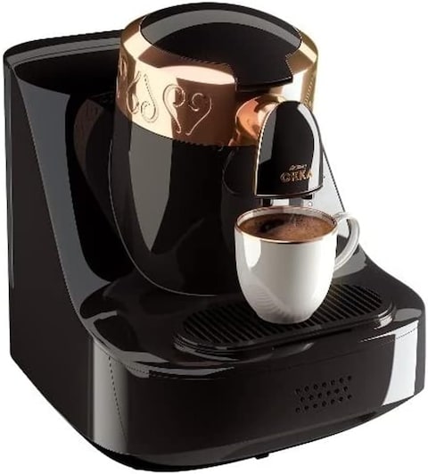 Arzum Okka Professional Electric Turkish Coffee Maker, Fully Automatic, 710 Watts Black, Copper, AAEOK001BD1 - 1 Year Full Warranty