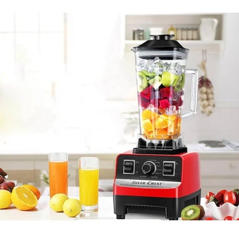 Silver Crest 4500w Heavy Duty Commercial Grade Blender With 2 Jars Sc-1589, Multicolour