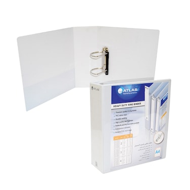أطلس ملف حلقتين 65 مم A4 مع جيب Pvc
