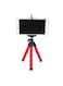 Generic - Portable Sponge Flexible Mini Tripod Octopus Stand Mount Red