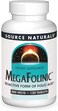 Source Naturals, Megafolinic Bioactive Form Of Folic Acid 800 Mcg. 120