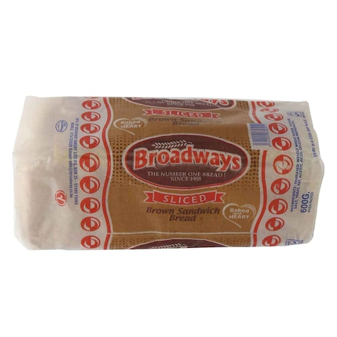 Broadway Brown Sliced Sandwich Bread 600g