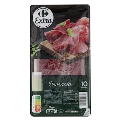 Carrefour Bresaola Slices 70g x 10 Pieces