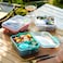 Eazy Kids 3/4/5 Compartment Convertible 1650ml Bento Lunch Box with 150ml Gravy Bowl - Pink