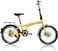 Vego Fold 20 Inch Single Speed Folding Bike, Yellow