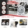 STARGOLD 10 Inch Rechargeable Oscillating Fan 4Pcs LED Light With Radio 20W
