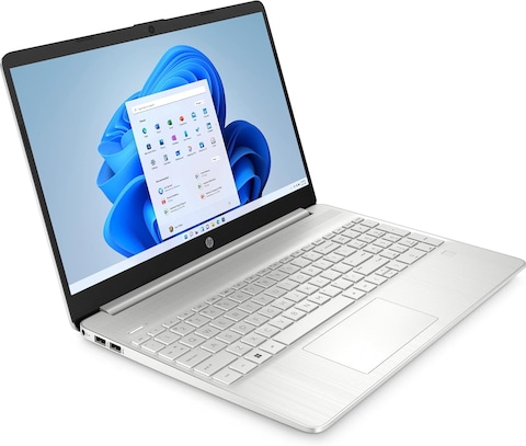 HP Laptop 15s-fq5146ne, Intel Core i7-1255U, 16GB RAM, 512GB SSD, 15.6-inch FHD IPS, Windows 11 Home, Natural Silver, Backlit English/Arabic Keyboard- 973Y5EA#ABV