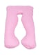 Generic U-Shaped Maternity Pillow Cotton Pink 80X120cm
