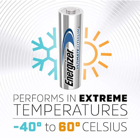 Energizer Ultimate Lithium AAA Batteries - 1.5 Volt - 2 Pieces