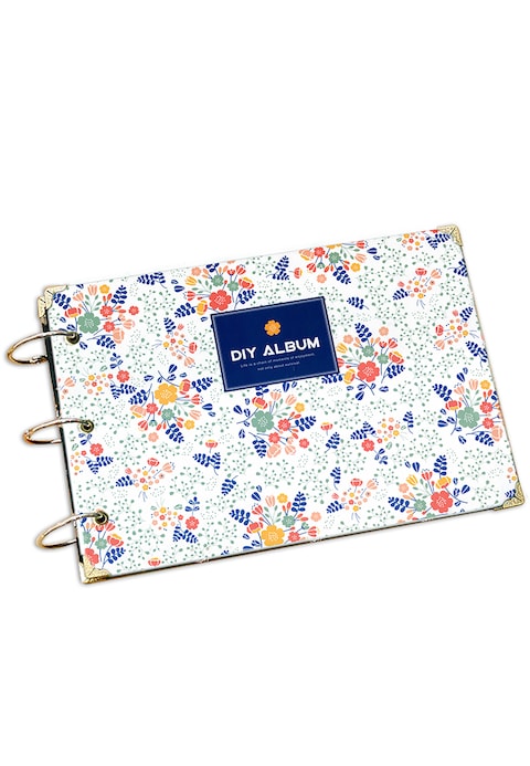 Ozone - Instax 60 sides DIY Album Floral Design for Fuji Instax Mini 9 70 7S 8 50S 90 - White