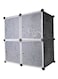Generic 4 Cubes Wardrobe Storage Black Medium