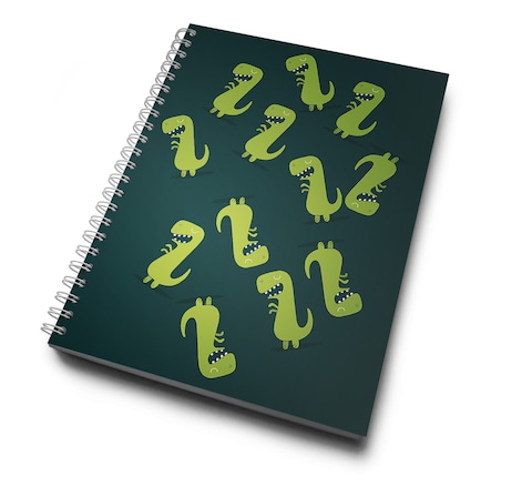 Loud Universe Hardcover Notebook Cute Dinosaur Cute Spiral Notebook with Premium High Quality Paper A5 Size
