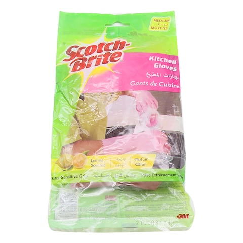 3 M Scotch-Brite Delicate Duty Household Hand Gloves Medium 1 Pair