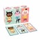 Babylove Wooden Cube Puzzle 3D Figure Cognitive Statue  Early Learning Aids