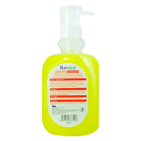 Blue King Liquid Soap Lemon 500Ml