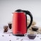 Geepas Electric Kettle, Red/Coffee Brown, Gk38013, 1.7 Litre