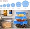 Generic 6 Pieces Reusable Kitchen Tools Bowl Cover Pan Lid - Premium Stretch Silicone Lids