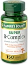 Nature's Bounty Super B Complex W/Folic Acid Plus Vitamin C, 150 Tablets