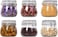 Star Cook Airtight Glass Canister Set of 6 - 17oz Food Storage Jar Round Clear Preserving Seal Wire Clip Fastening for Kitchen Canning Cereal,Pasta,Sugar,Beans,Spice