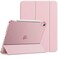 HYX New iPad 10th Generation Case 10.9'' 2022 with Pencil Holder, Soft TPU Back Smart Trifold Stand Case Cover For 2022 iPad 10th Gen 10.9 inch, Pink