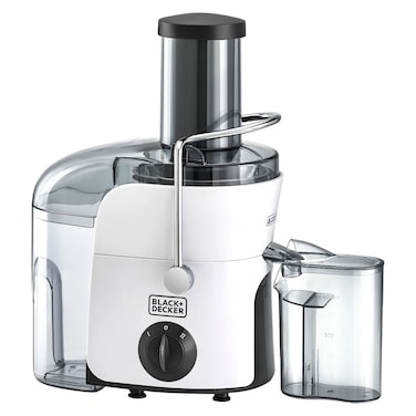 Black &amp; Decker Juice Extractor JE780-B5, 1.5 L, 800 W, 2 Speeds, White