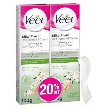 فيت كريم إزالة الشعر للبشرة الحساسة - 100 مل - قطعتين
