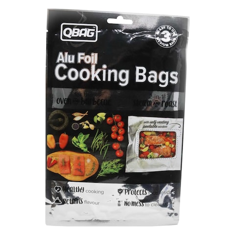 QBAG Aluminium Foil Cooking Bag Silver 3