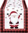 Santa Claus Christmas Table Runner - Cotton Table Cover, Dining Decor - Festive Indoor and Outdoor Christmas Party Decoration for Home and office