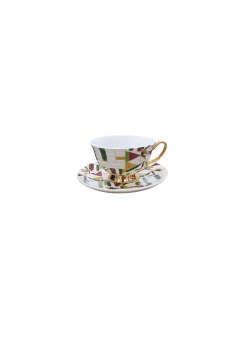 Liying Bone China Tea Cup And Saucer Set Of 150Ml With Gold Handle Design Coffee/Tea Cup Set With Saucer And Spoon For Tea Party#12