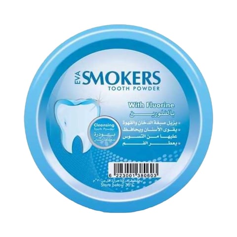 Eva Smokers Cleaning Tooth Powder with Fluorine - 45 gram