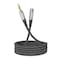 Hoco Digital Audio Extension AUX Cable 1 Meter - Grey - UPA20
