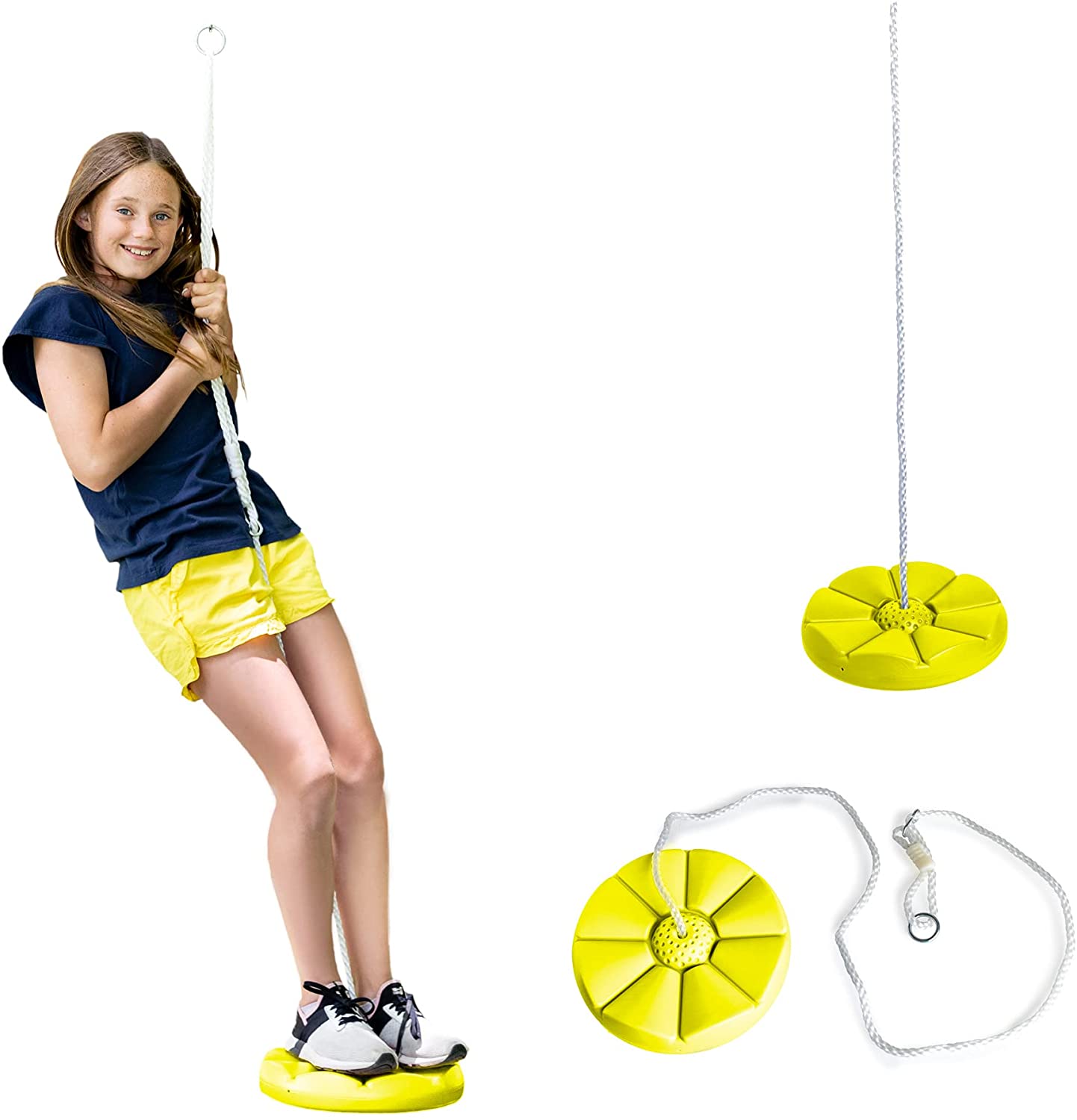 Buy Rbwtoys Heavy Duty Disc Swing With Rope For Outdoor Play, Plastic ...